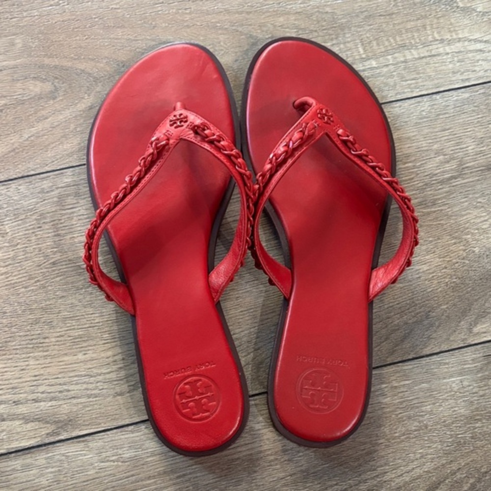 Tory Burch Vibrant Red Sandals